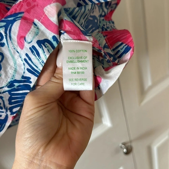 Lilly Pulitzer “She She Shells” Sarasota Tunic with Beaded Embellishments size M - Picture 7 of 8